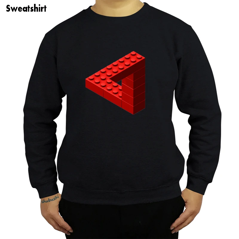 Escher Felpa Escher Toy Bricks Red Felpa Con Cappuccio Cute Hoody Graphic Men Fashion Cotton Felpa Sbz8069