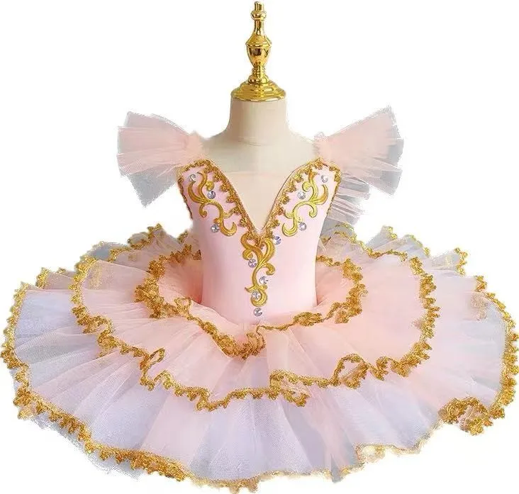 

Girls Ballet Skirt Professional Swan Lake Performance Dress Ballerina Leotard And Tutu Skirt For Kids Little Swan Dance Costumes