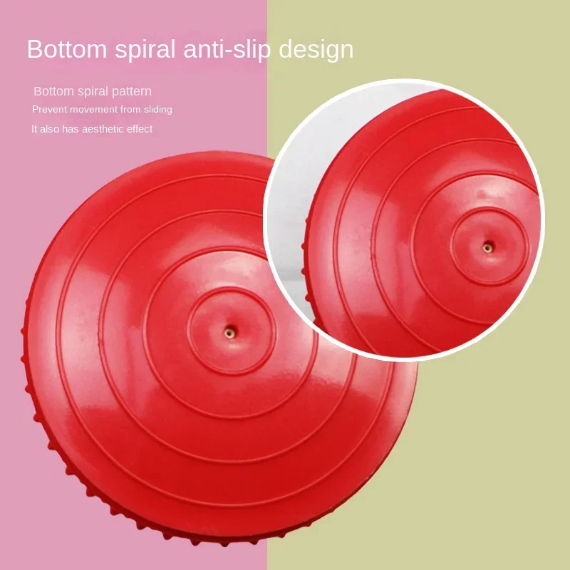 16cm Yoga Ball PVC Inflatable Massage Point Half Fit Ball Balance Trainer Stabilizer GYM Pilates Fitness Balancing Massage