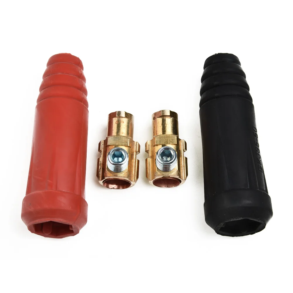 Welding Cable Connector 4Pcs/Set TIG Welding Cable Panel Connector Plug DKJ35-50 315Amp Welding Machine Quick Fitting Connector