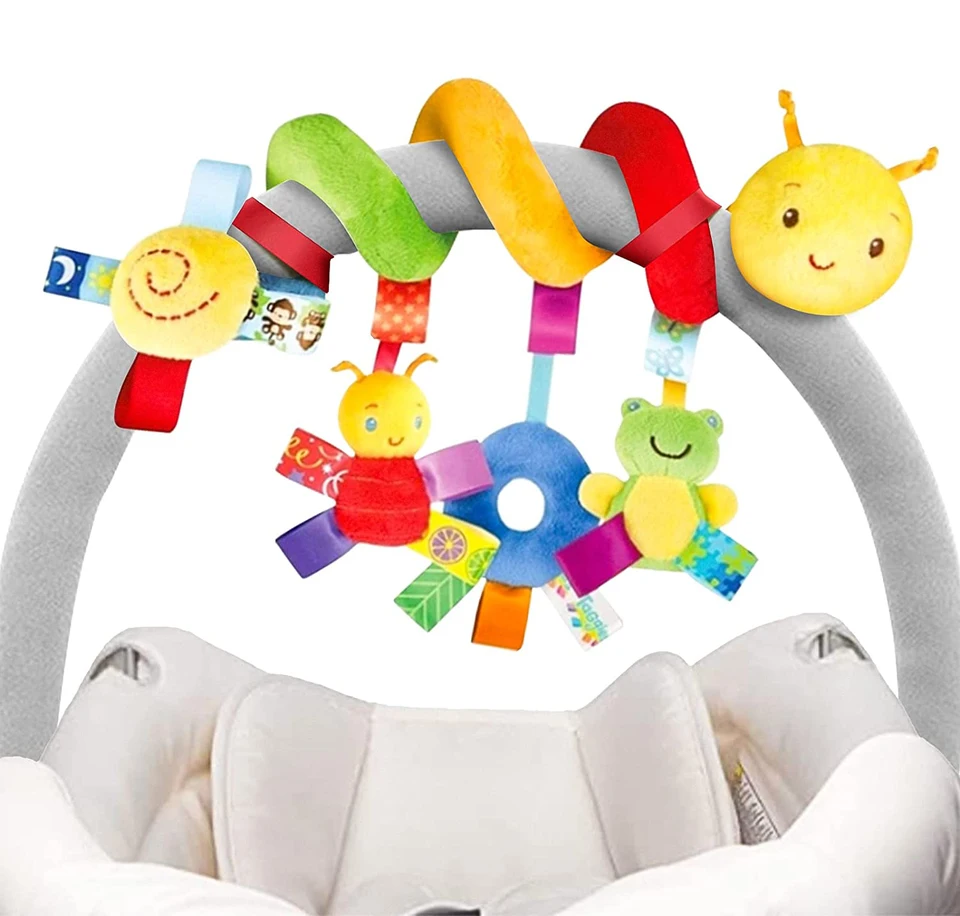 Jouet De Centre De Jeu Pour Siège D'auto | Jouets De Siège De Voiture Pour Bébés Avec Miroir, Volant Avec Lumières Musicales Et Sons De Conduite, Jouet De Compagnon De Voyage Pour
