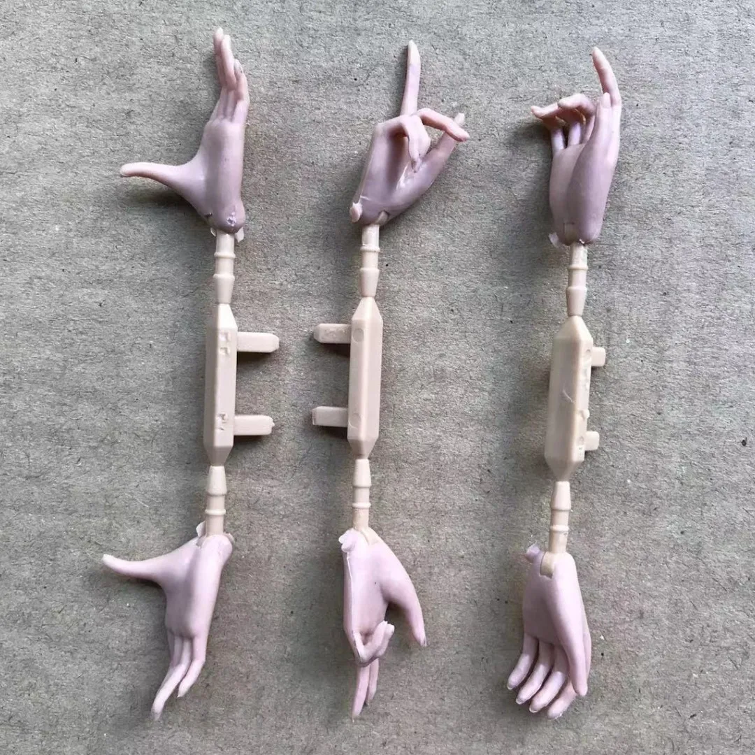 1/6 Doll Hands Feet Super White Beige Brown Doll Accessories 4 Gesture Doll Hands Decors For Female Dolls