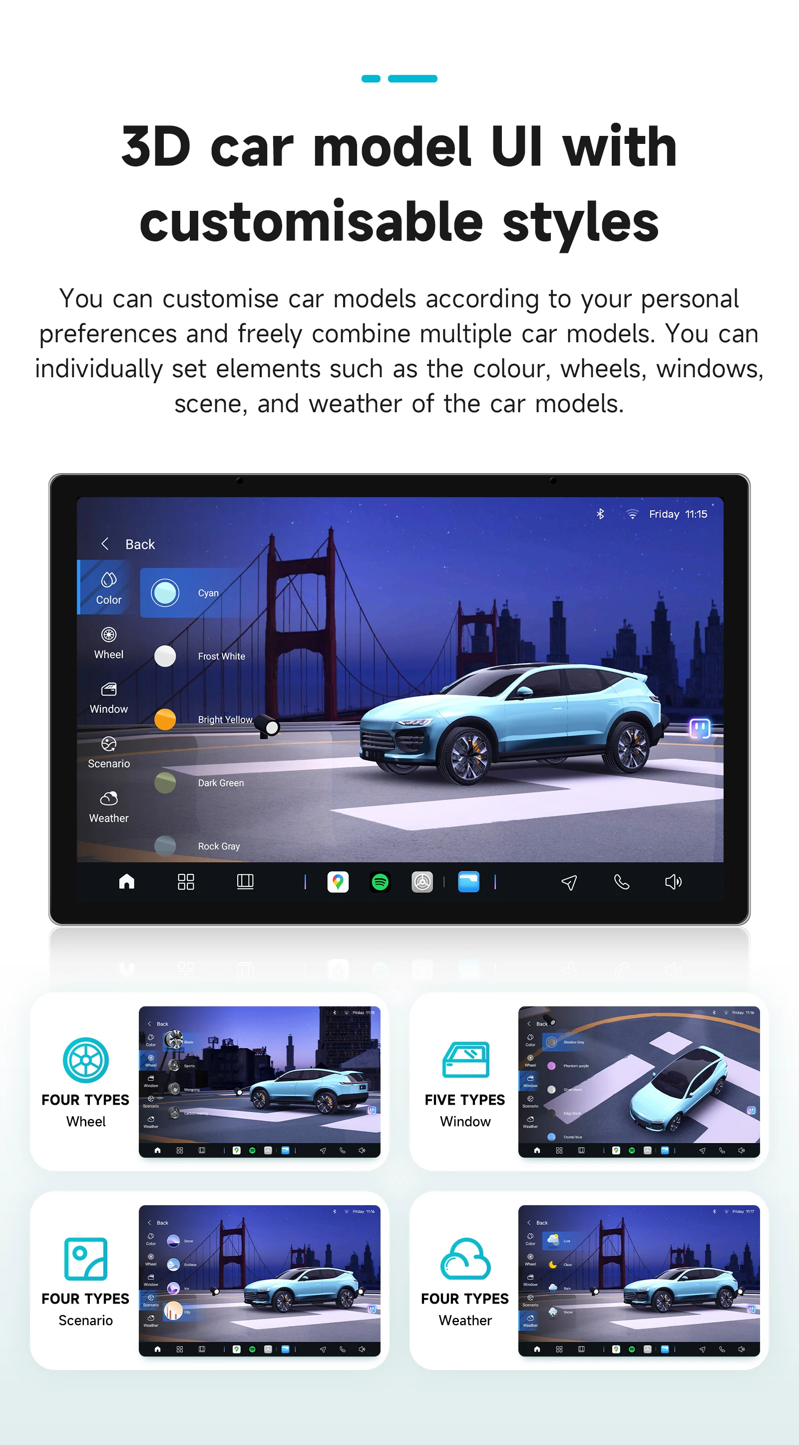 3D HD 2K Bildschirm Wireless Apple Carplay Android Auto für Lancia Ypsilon 2012–2020 Infotainment Multimedia System Navigation GPS – Detail 11