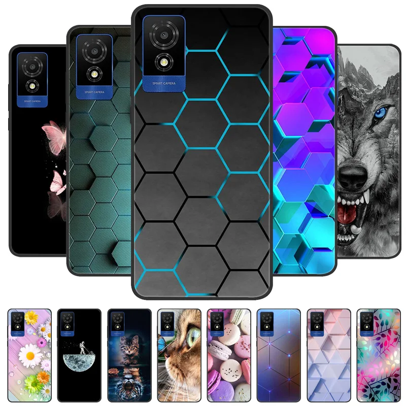 Cute Cat Print Silicone Protective Case - Soft Cover