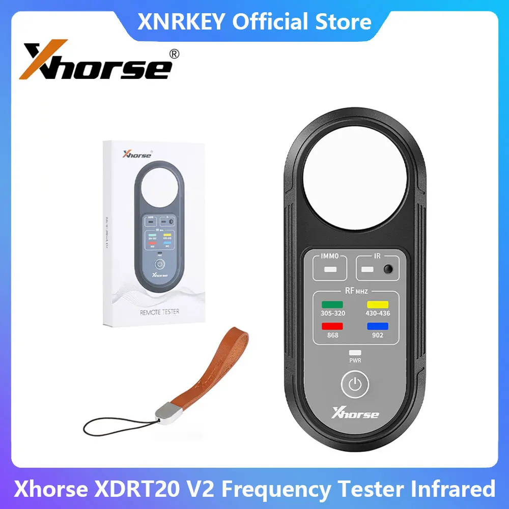 

Xhorse XDRT20 V2 Frequency Tester Infrared Signal Detection for 315Mhz 433Mhz 868Mhz 902Mhz