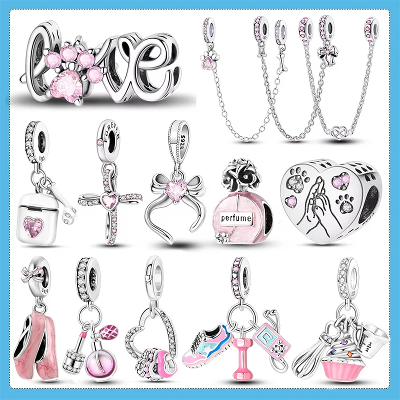 Pink Princess Charm Bead 1