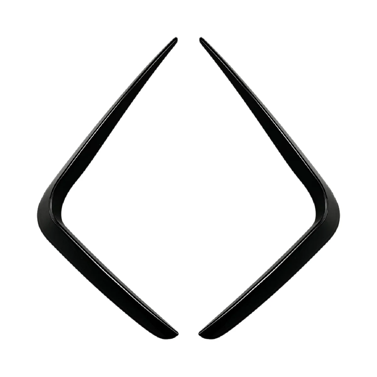 Car Bright Black Front Fog Light Trim Bezel Cover Trim Stickers for BMW 4 Series G22 G23 G26 M Sport -