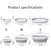 Portable Wash Basins Plastic Folding Basins Dorm Room Essentials  Foldable Bucket Basin Wash Basin Bathroom Kitchen Accessories 6