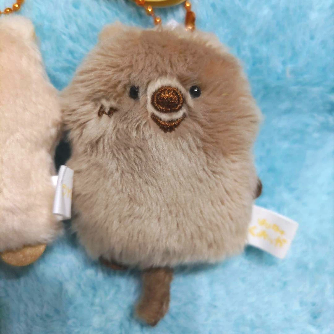Yell World 5,5 cm süßes gefülltes Plüschtier Happiness Quokka Petit Mascot BC langer Schwanz Murmeltier lächelnder brauner australischer Tieranhänger – Detail 4