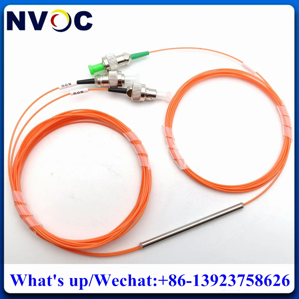 

GEPON 1x2 Equal Ratio FBT Fiber Coupler,850nm 50/125 62.5/125 MM 50/50 1*2 Multimode Fibre Optic Splitter With LC/ST/FC/SC