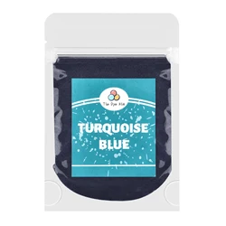 Vibrant Fabric Dye Set for Textiles - 24 Colors for Creative Clothing and Home Projects (Turquoise blue)