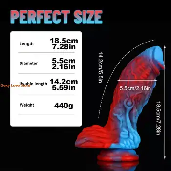 Dragon Monster Dildo Huge Penis with Suction Cup Big Dick Animal Anal Dildo Vagina Massager Masturbator For Men Women Sex Toys 4