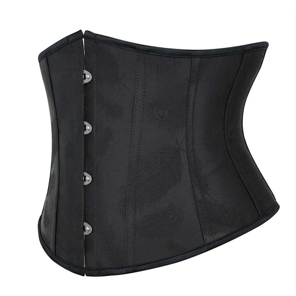 Sexy Underbust Corset For Women Waist Trainer Short Torso Corset Top Steampunk Lace-up Body Shaper Corselet Belt