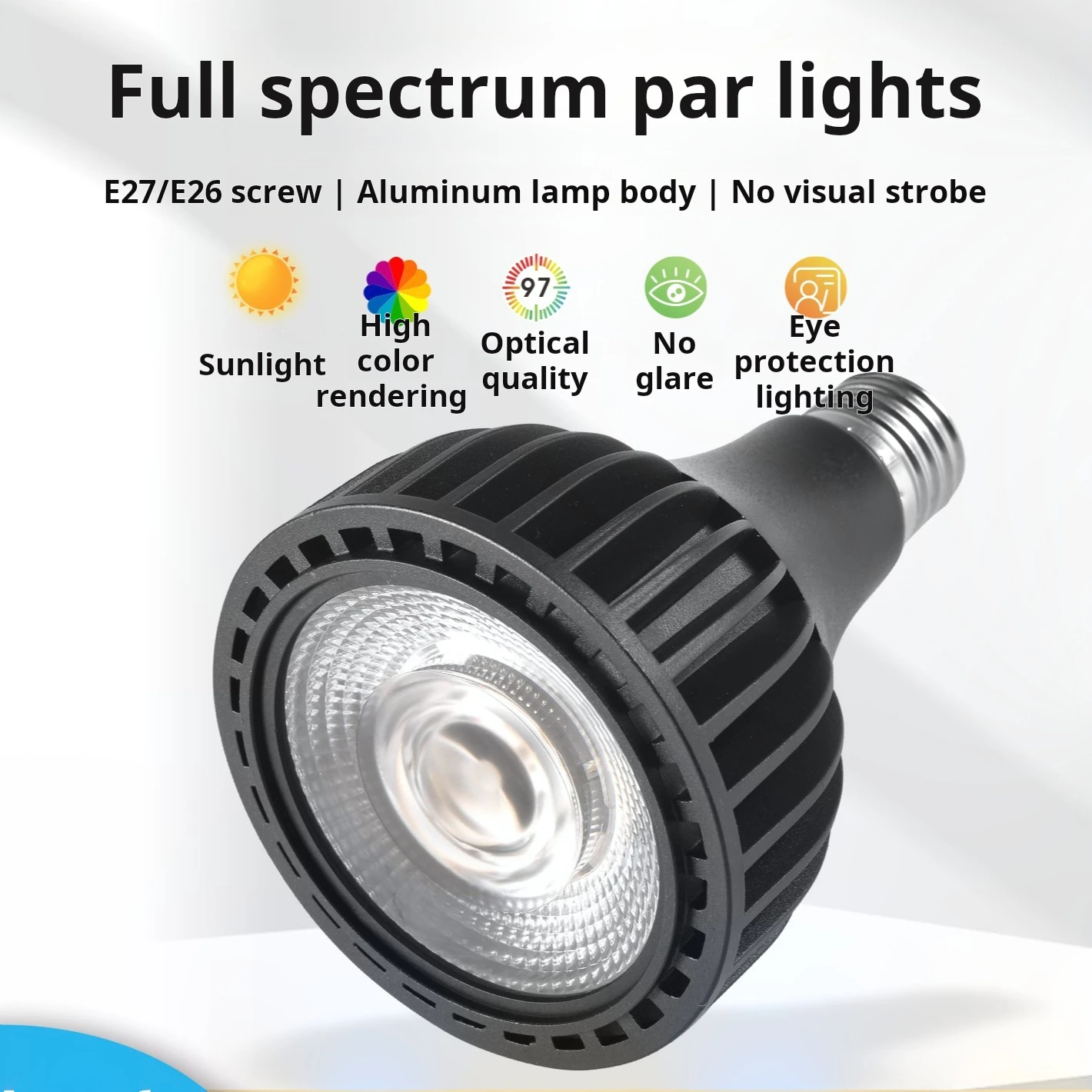 식물 재배용 LED 전구 E27 스포트라이트 10W 20W 30W 풀 스펙트럼 식물 성장등 110V 220V (파종 및 식물 성장용)