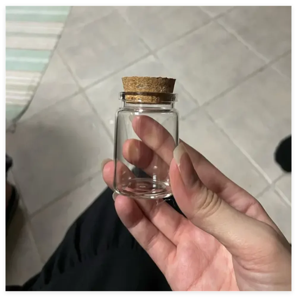 Glass Storage Jars 30ml for DIY Home Decor and Spice Storage