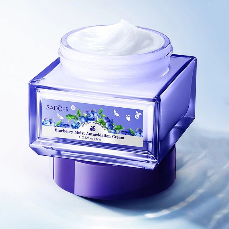 SADOER Blueberry Hyaluronic Acid Skin Brightening Cream Skincare Moisturizing Nourishing Facial Creams  Beauty Skin Care Product