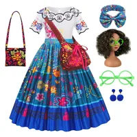 MilaBe Children's Magic Full House Lace Dress Short Sleeve Summer Skirt Girls' Clothing Daily Casual Skirt (Casual Wear)