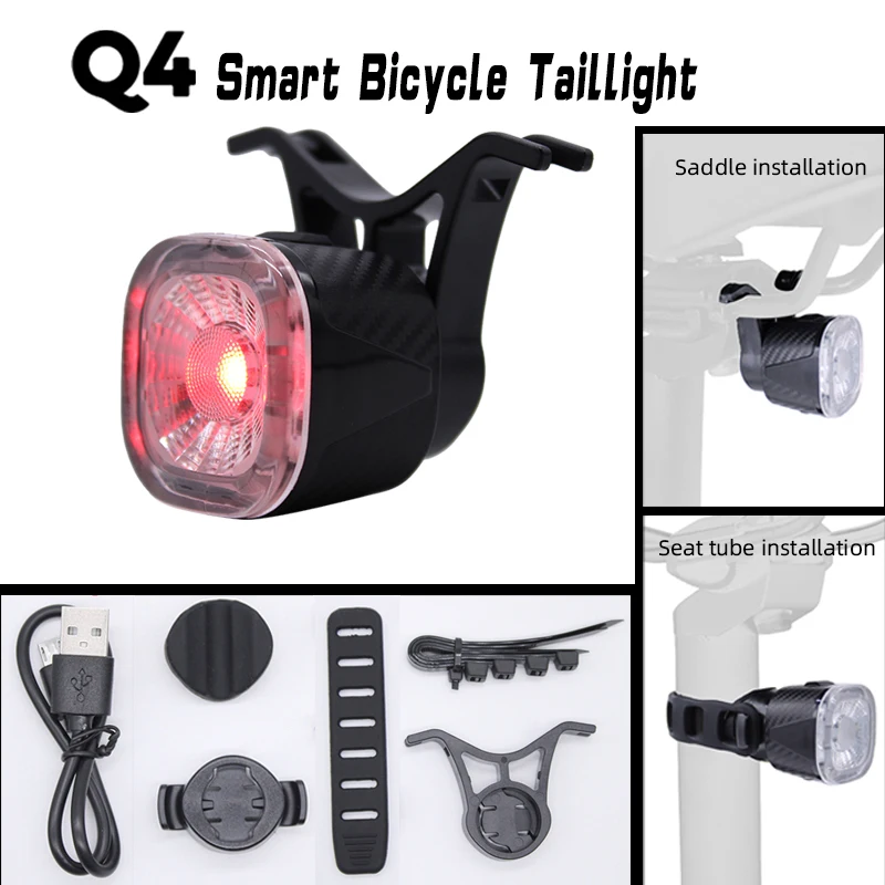 Luz trasera y de freno automática para bicicleta - Cablematic