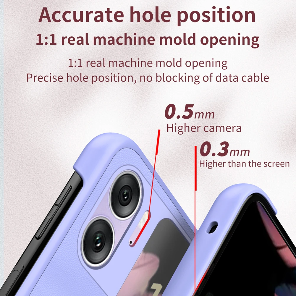 TPU Flip Case Washable with Hand Strap Mobile Phone Shell Adjustable Foldable Fall Resistant Lightweight for Smartphone Find N2