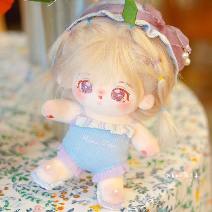 

Handmade 20cm No Attribute Plush Doll's Clothes 7pc Hat Swimsuit Suit Outfit Accessories For KPOP Idol Dolls Plushies Toys Gift