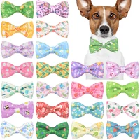 50/100PC Easter Spring Dog Decorate Bowtie Removable Dog Bows Dog Collar Accessories for Dogs Pets Supplies Dog Accessories 1