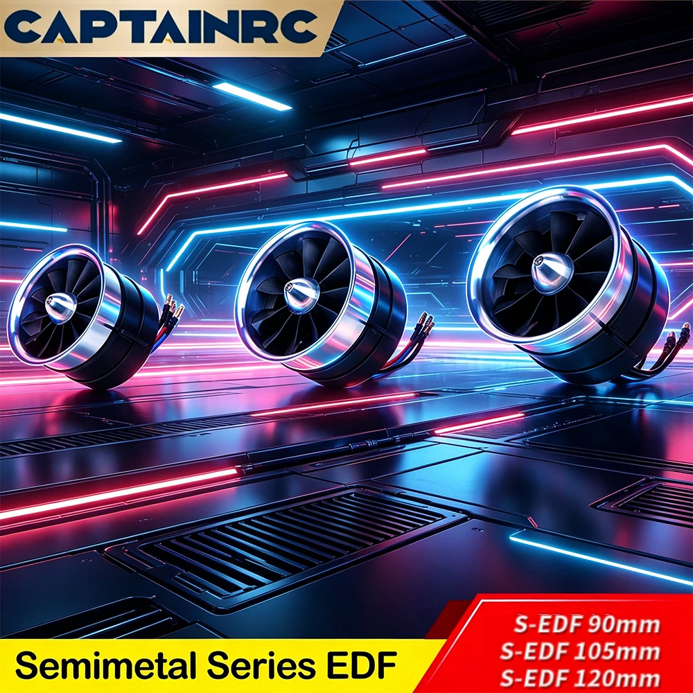 Détail du cockpit et des ailes de l'avion RC EDF 90mm 6S/12S PNP, avec ESC 150A