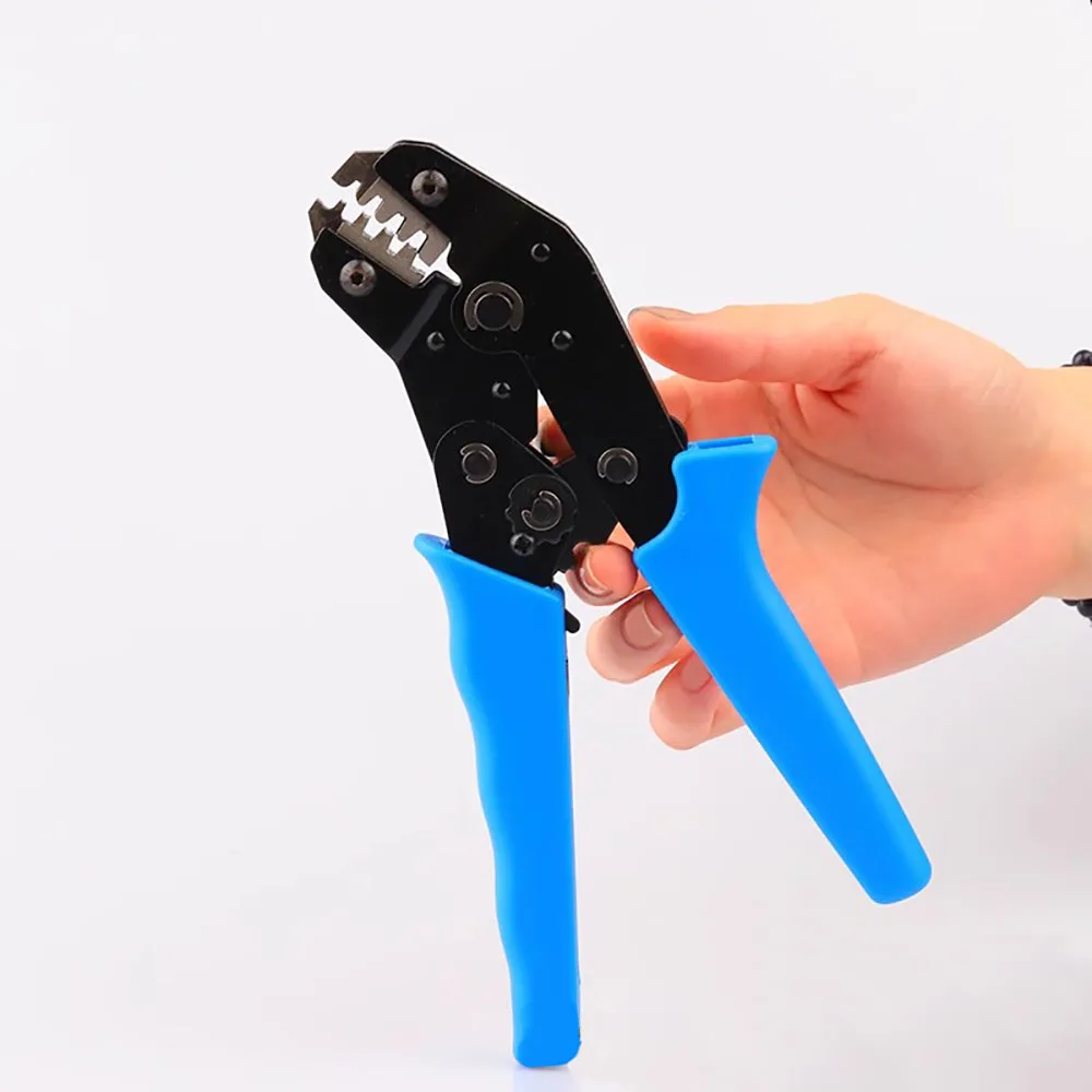 압착 플라이어 SN-2801B 용수철 터미널 0.1-1 사각 다기능 압착 래칫 플라이어, 2.0, 2.54, 2.8, 3.96 터미널용, 1 개