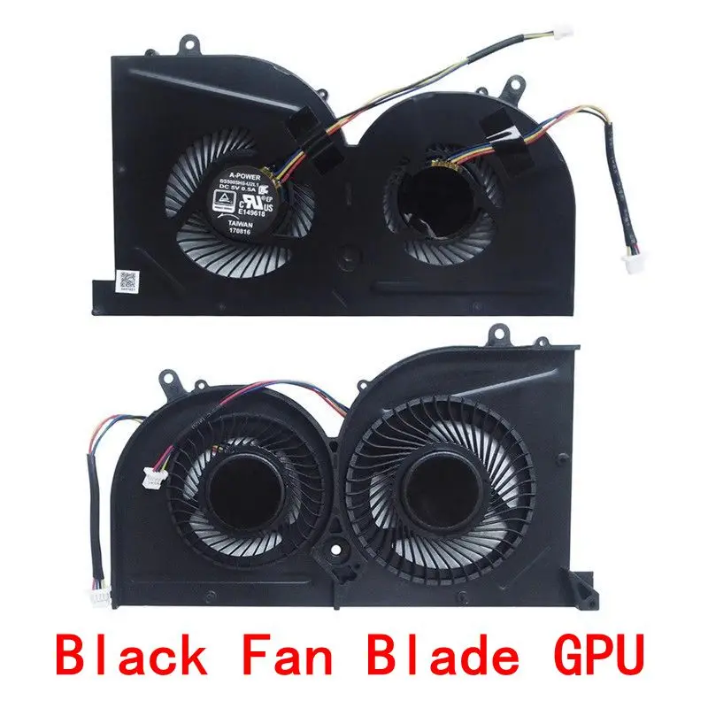 New Laptop CPU GPU Cooling Fan For MSI GS63VR GS63 GS73