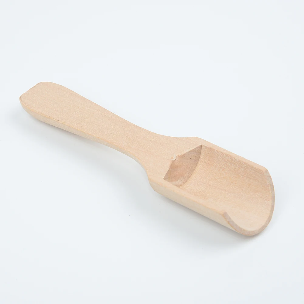 

Small Little Mini Wooden Spoon Scoop Honey Coffee Condiment Salt Sugar Spoon