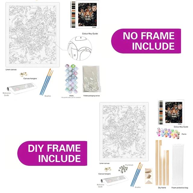 Gatyztoire – peinture par numéros Van Gogh sur toile, Kits de bricolage, peinture acrylique, dessin de figurines de paysage, coloriage par numéros, décoration de maison 6