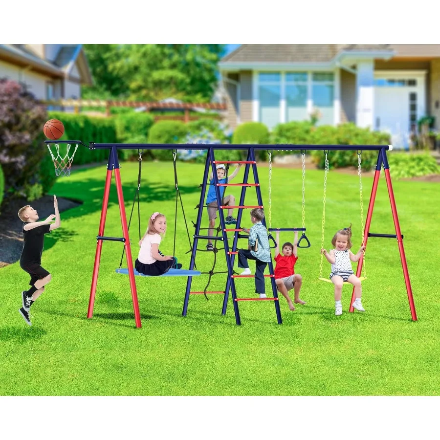 6-in-1 Metal Swing Set 1