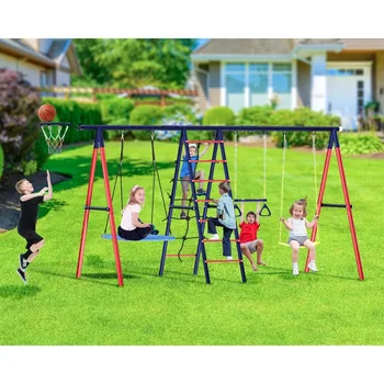 6-in-1 Metal Swing Set 1