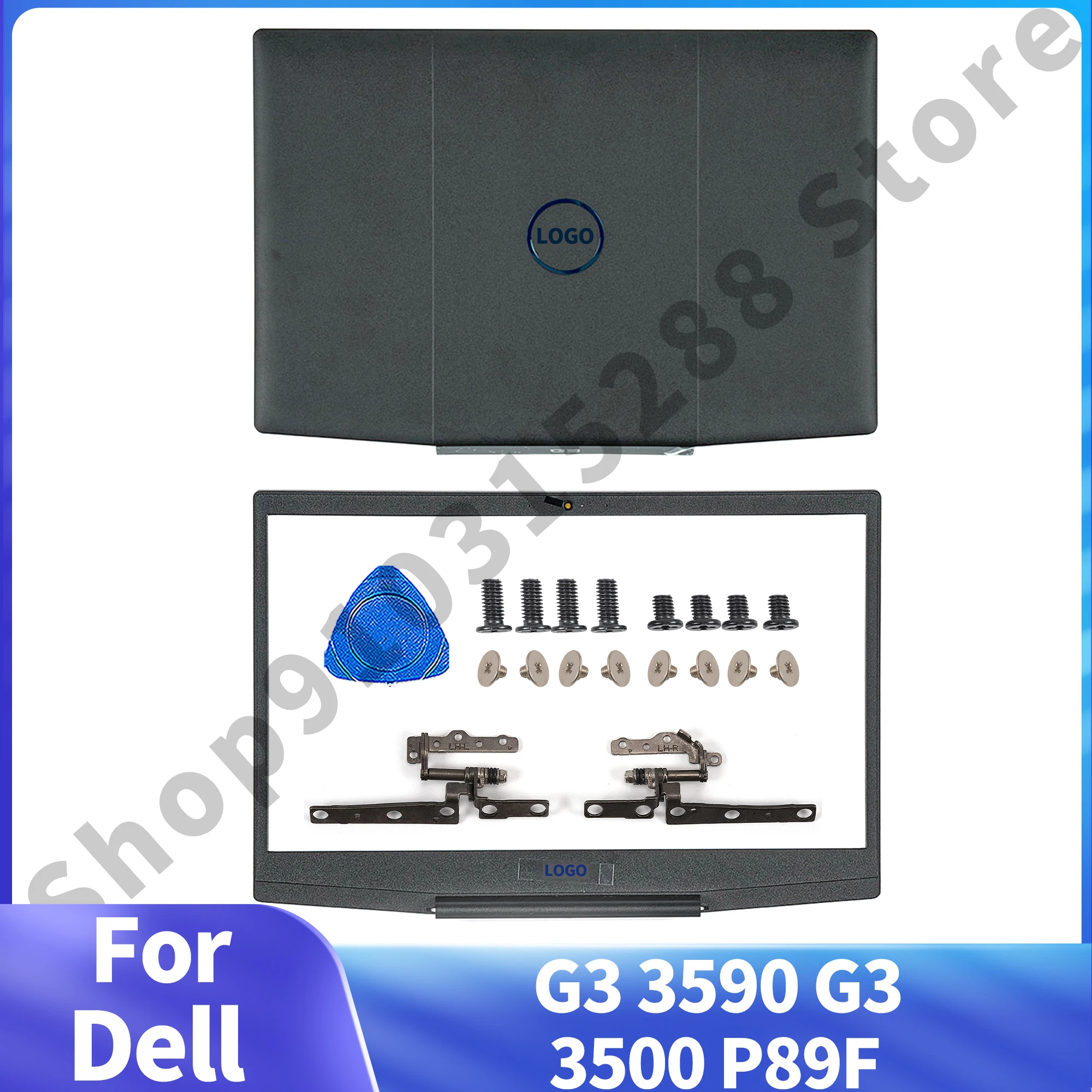 

Новинка, оригинальная верхняя крышка для ЖК-дисплея Dell серии G G3 15 3590, 0747KP синего цвета, с логотипом