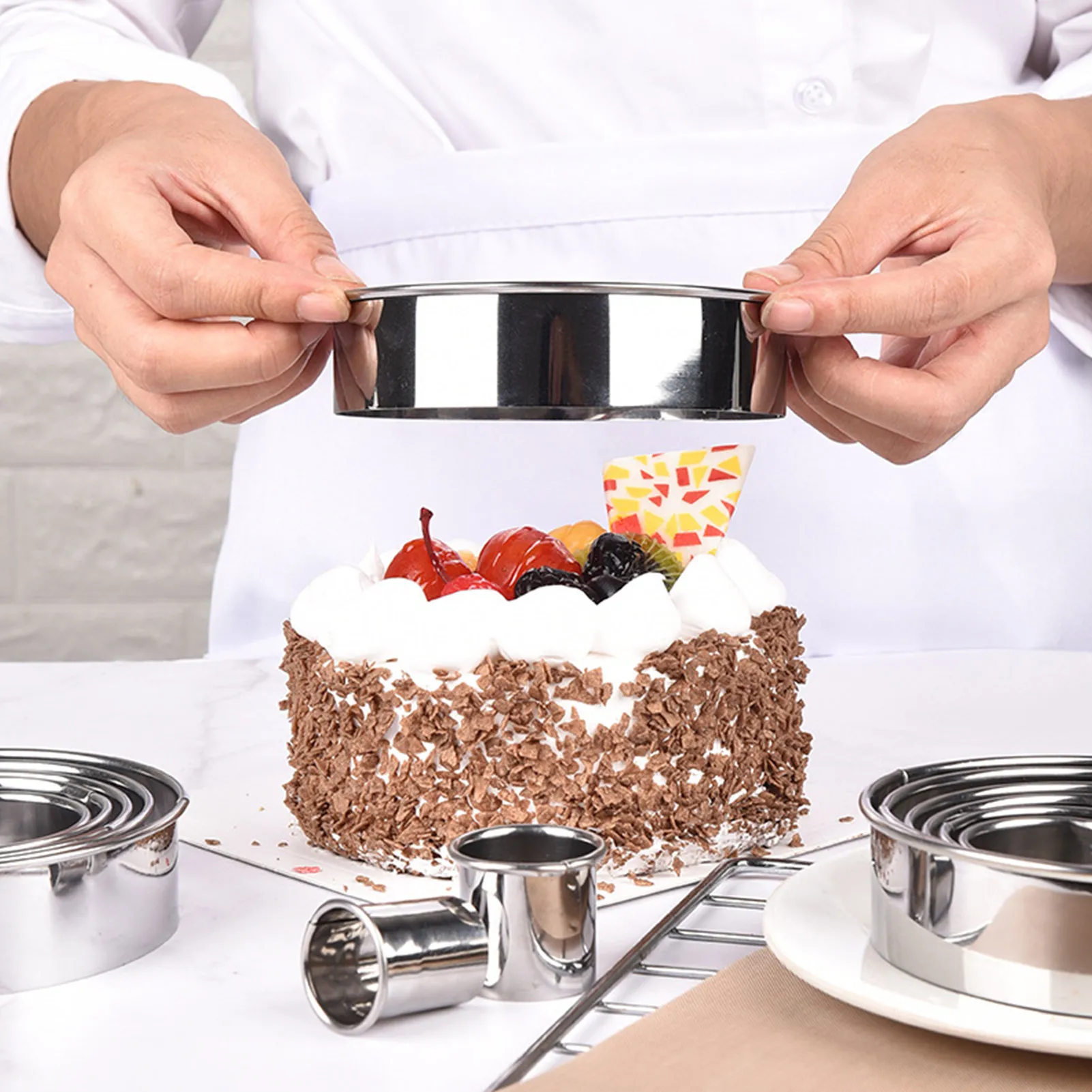 Round Cookie Cutter Donut Cutter 14Pcs Donut Hole Cookie Biscuit Cutter