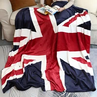 1 British Flag Printed Blanket Super Soft Flannel Double Bed Sofa Chair Autumn/winter Camping Living Room Desk Gift 2