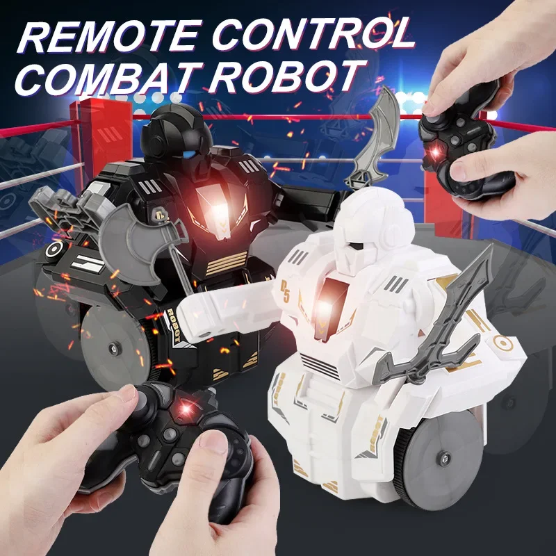 RC Battle Fighting Robot Remote Control 360 degree rotation Control Smart robot intelligent educativo electric Toys For Children 3
