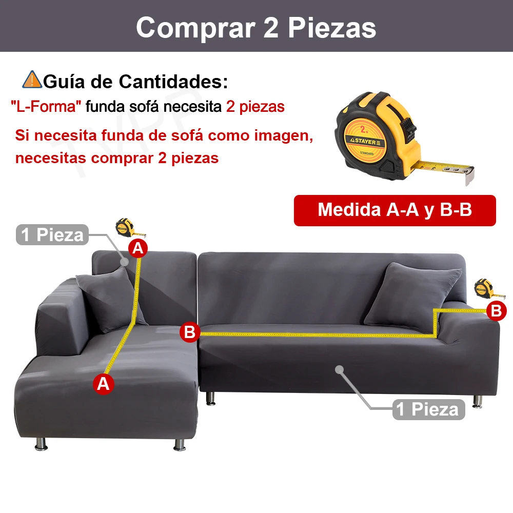 Fundas sofá 3 plazas y 4 plazas