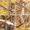 AIRAJ Pruning Saw with Scabbard Safety Sheath,52CM/20 Inch Gardening Pruning Saw,SK5 Steel Curved Blade,Safe & Secure Blade Lock 5