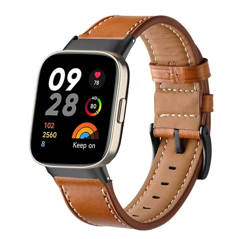 Premium Leather Watchband Strap Bracelet - Replacement Wristband