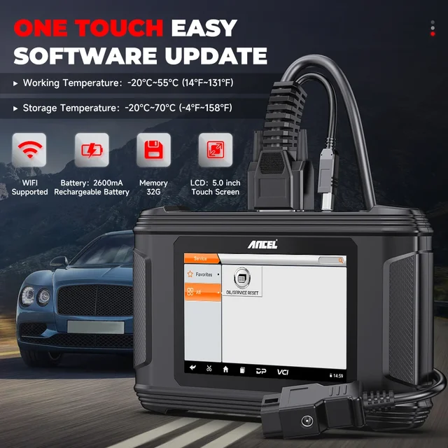 2024 ANCEL DM500 Car Cluster Calibration Tools OBD2 Scanner Oil Reset Instrument Adjustment Tool Code Reader Car Diagnostic Tool 3