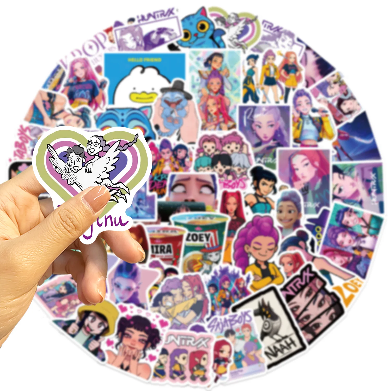 Lot De 110 Stickers Kpop Et Anime - Autocollants Vinyle étanches 5-7cm, Pour Ordinateur, Skate, Téléphone, Déco DIY, Fêtes