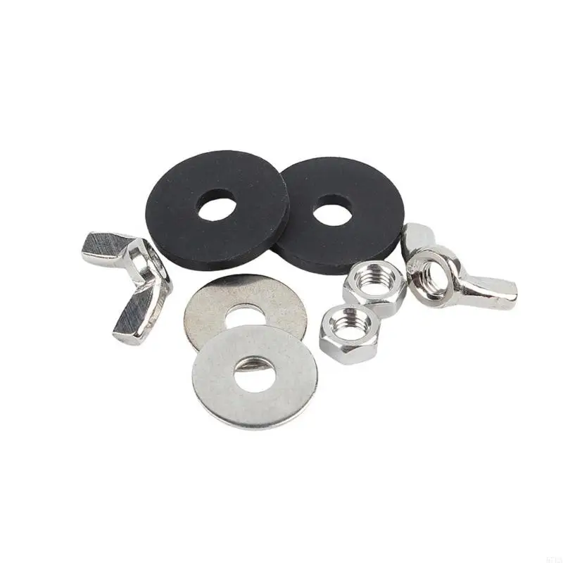 Toilet Bolts Kits Toilet Water Parts with Rubber Washers Gaskets & 57EA