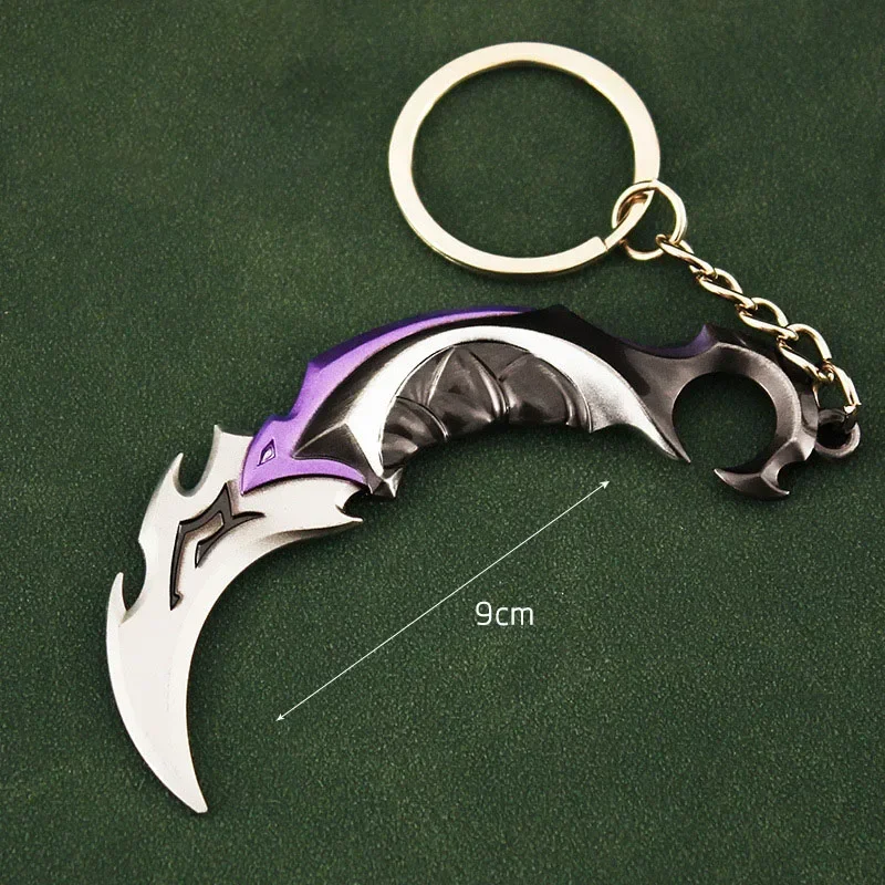 Valorant Weapon Melee Reaver Vandal Prime Karambit Butterfly Knife Peripheral Machine Gun New Style Elite Metal Keychain Toys 3