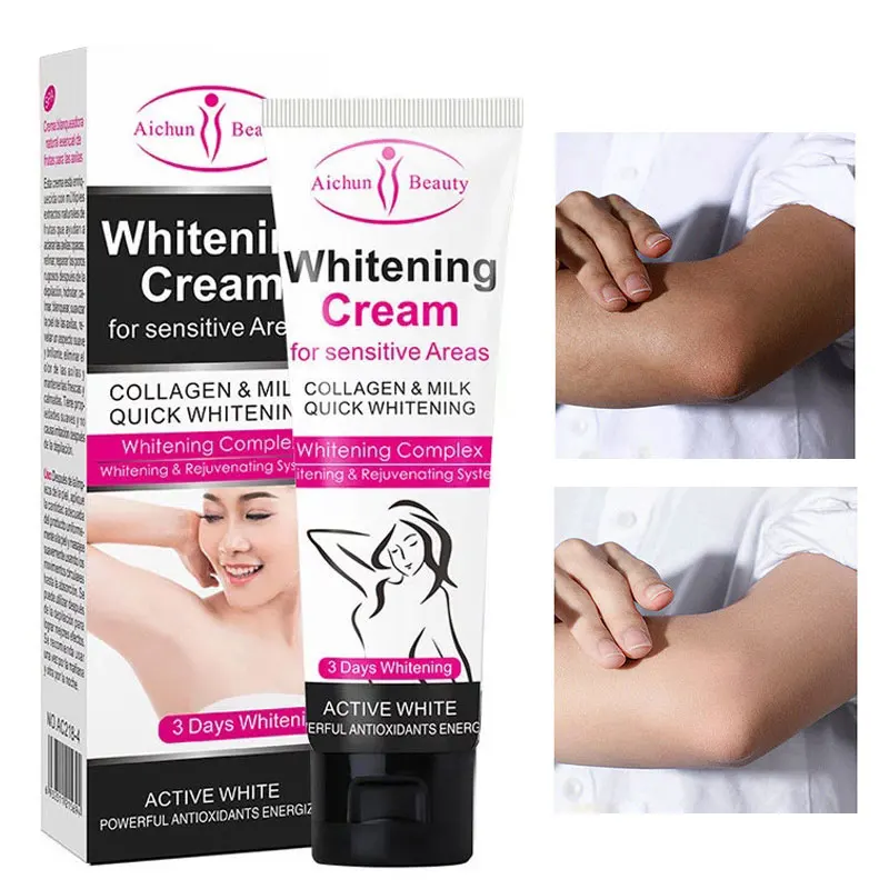 

Whitening Cream Hydration Anti-Drying Brighten Even Skin Tone Inhibiting Melanin Underarms Knees Private Part Body Skin Care 50g