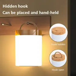 Lampe de chevet colorée à intensité réglable, intensité réglable, 1500mAh, luminaire décoratif d'intérieur, idéal pour une tente, un Camping ou une chambre à coucher 