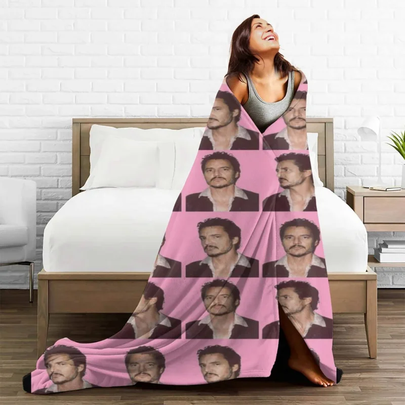 

Jose Pedro Balmaceda Pascal Actor Blankets Flannel Spring Autumn Portable Soft Throw Blankets for Bedding Couch Plush Thin Quilt