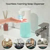 350/600ML Automatic Foam Soap Dispenser Rechargeable Touchless Handsfree Dispenser 4 Level Adjustable Volume IPX5 Waterproof 1