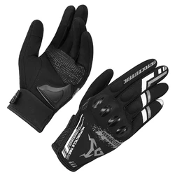 Breathable Anti - Slip Touchscreen Motorcycle Riding Gloves - XXL (Grey)