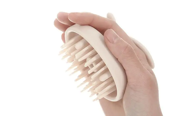 Cute rabbit head massager magic shampoo massage comb wash bath massage brush scalp massager hair care