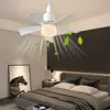 30W Ceiling Fan Light E27 Base Silent Electric Fan Lamp With Remote Control Dimming Ceiling Fan Light for Living Room Bedroom 3